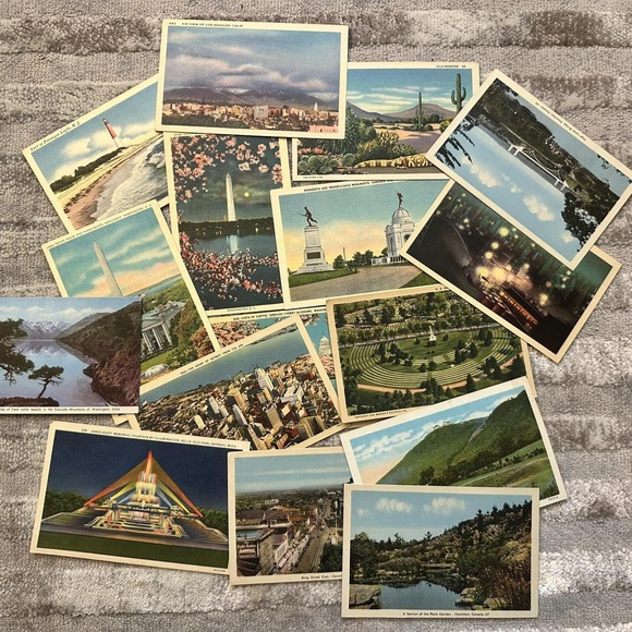 Vintage Other - Vintage Linen Postcards assorted US and Canada location